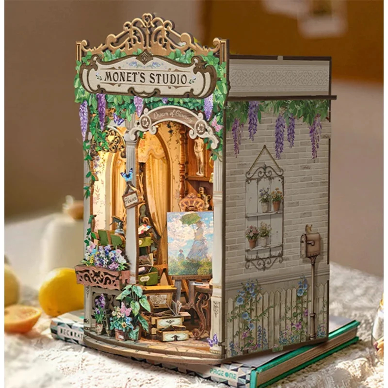 Diy Wooden Book Nook Kit Shelf Insert - Деревянный набор для сборки книжной полки-уголка