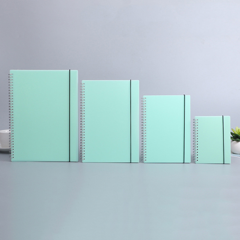 A5 Spiral Dotted Grid Notebook - A6 A5 B5 A4 Зеленая спиральная