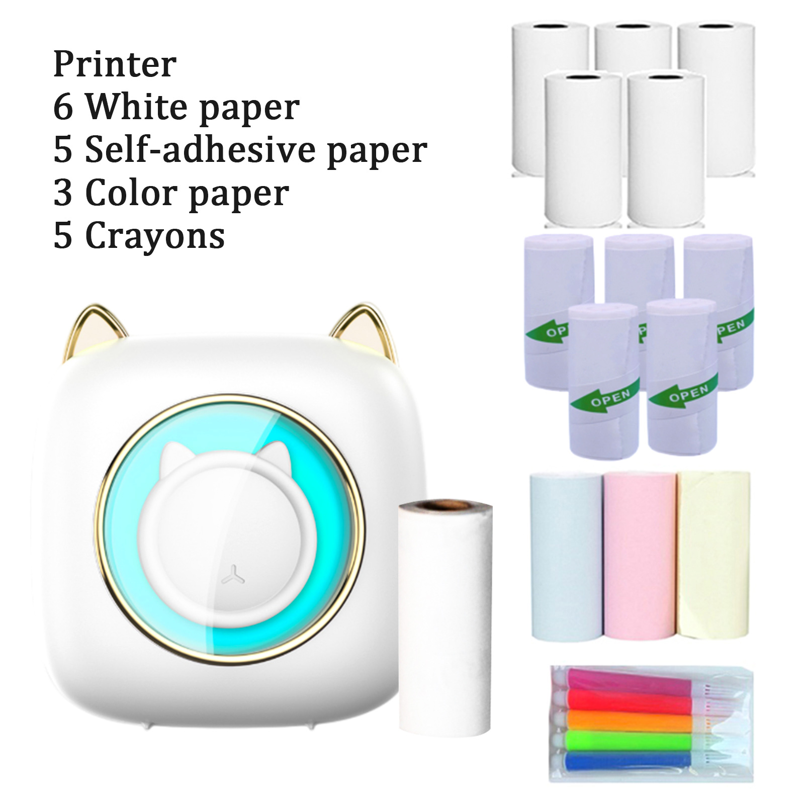【Новинка】C23 Портативный термо – обзор и цена Mini Pocket Thermal Printer Paper Roll