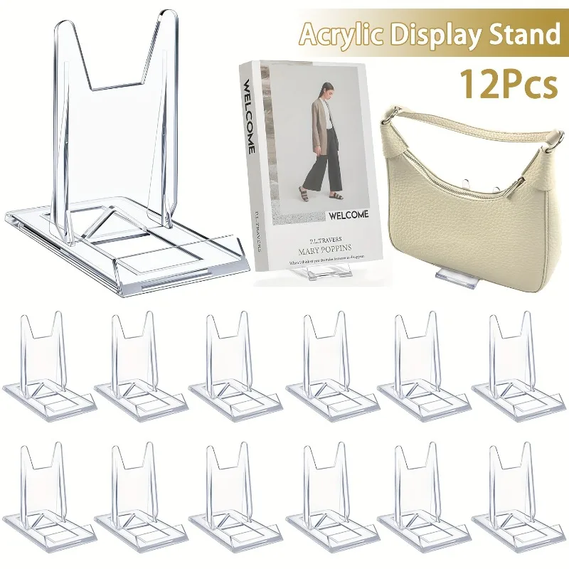 5/12 шт. прозрачных акриловых  – обзор и цена Clear Acrylic Book Stand Holder