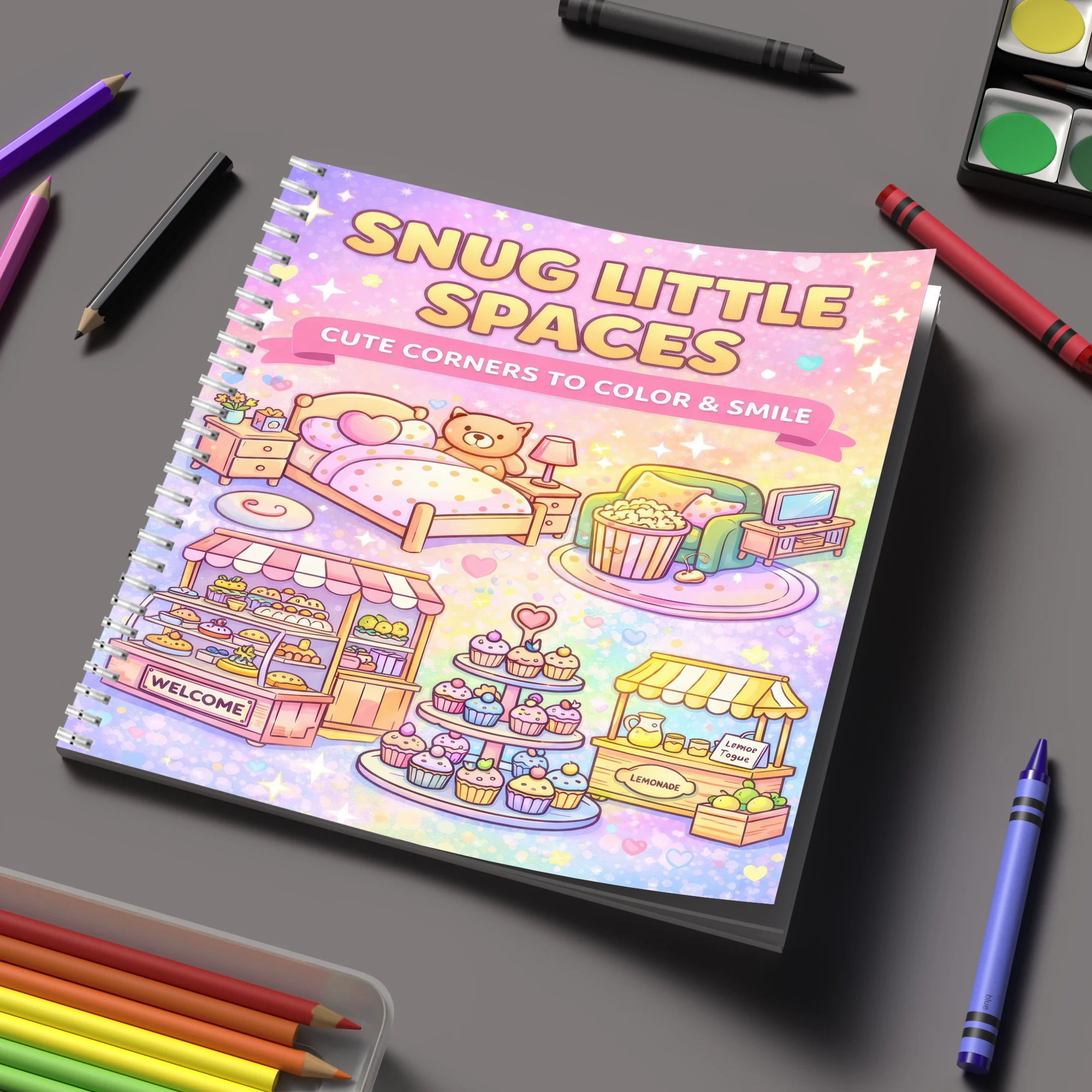 Книга-раскраска «Маленькие про – обзор и цена Adult Coloring Book Stress Relief