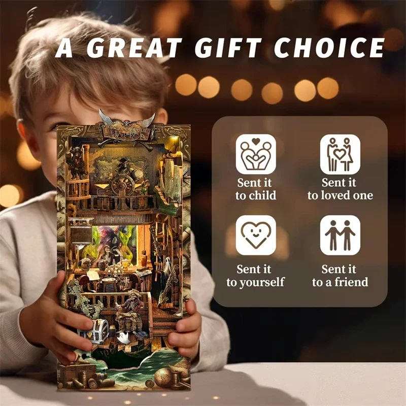 НОВЫЙ Набор для самостоятельно – обзор и цена Diy Wooden Book Nook Kit Shelf Insert