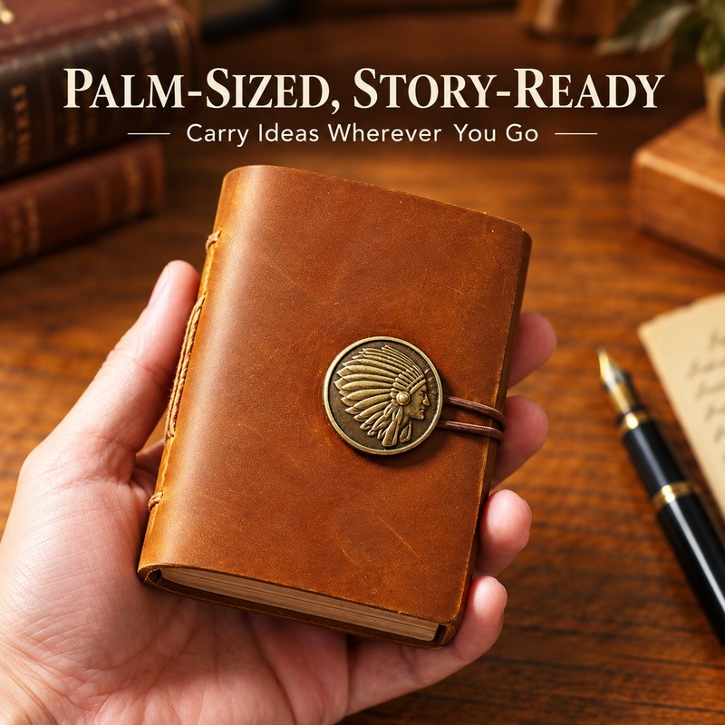 Миниатюрный кожаный блокнот ру – обзор и цена Vintage Leather Journal Notebook