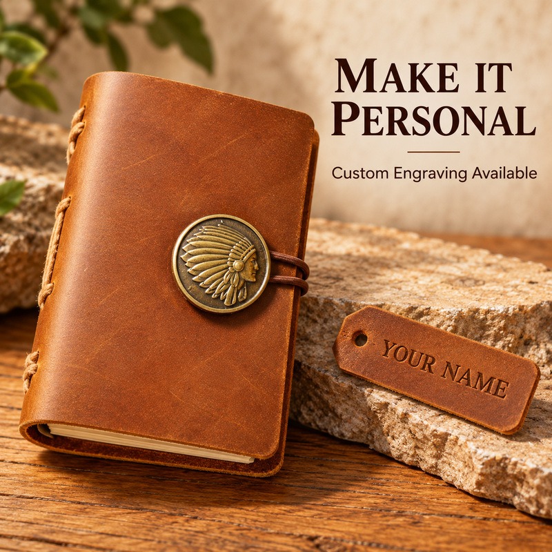 Миниатюрный кожаный блокнот ру – обзор и цена Vintage Leather Journal Notebook
