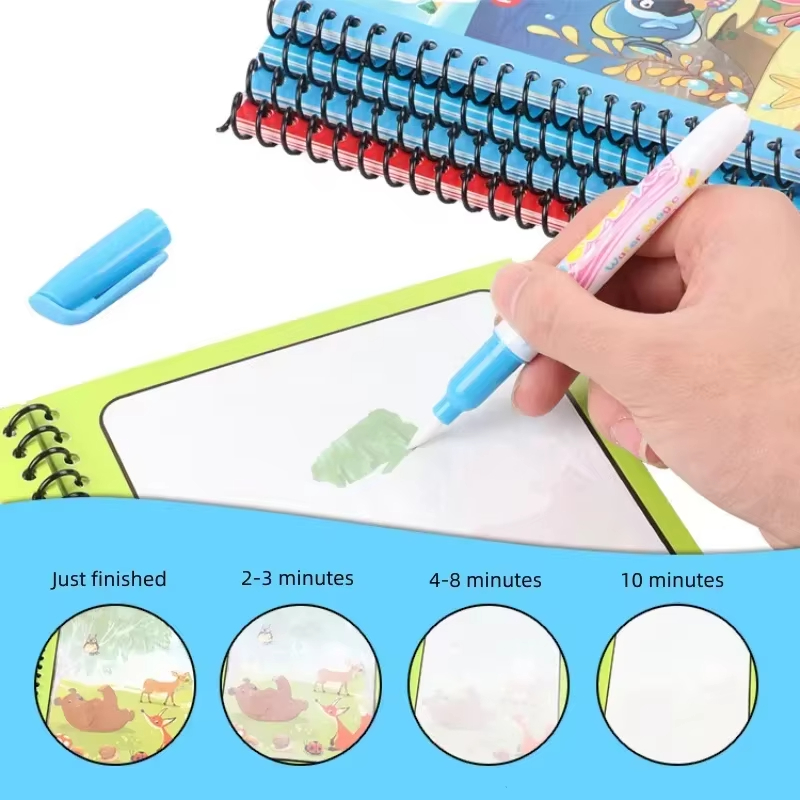 1 шт. многоразовые детские вол – обзор и цена Reusable Water Magic Coloring Book